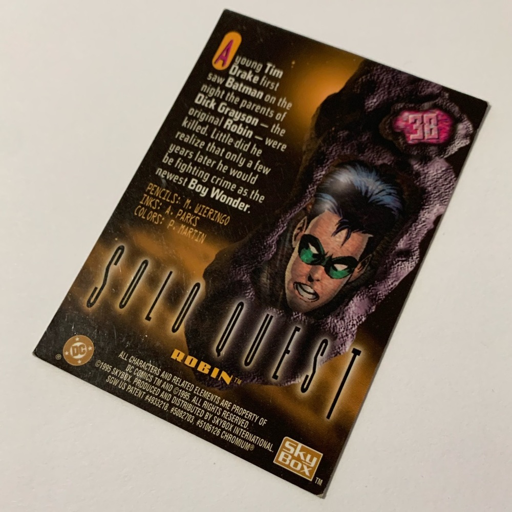 Robin DC Legends ‘95 SkyBox Card - Picture 5 of 6